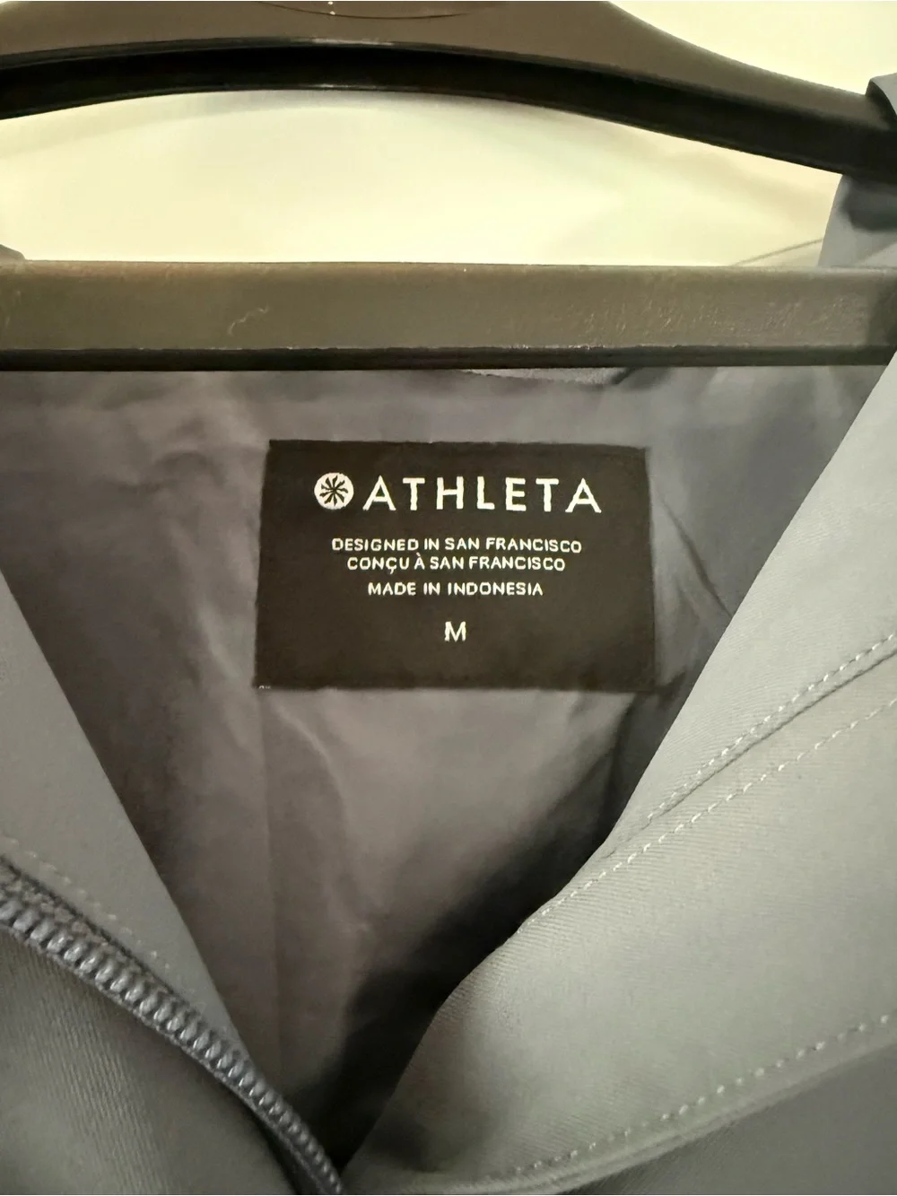 Athleta Slate Gray Hooded Rain Trench - Picture 6 of 8